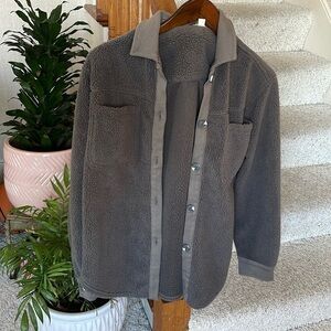 Dylan Anthropologie Super Soft Brown Button Down Shacket